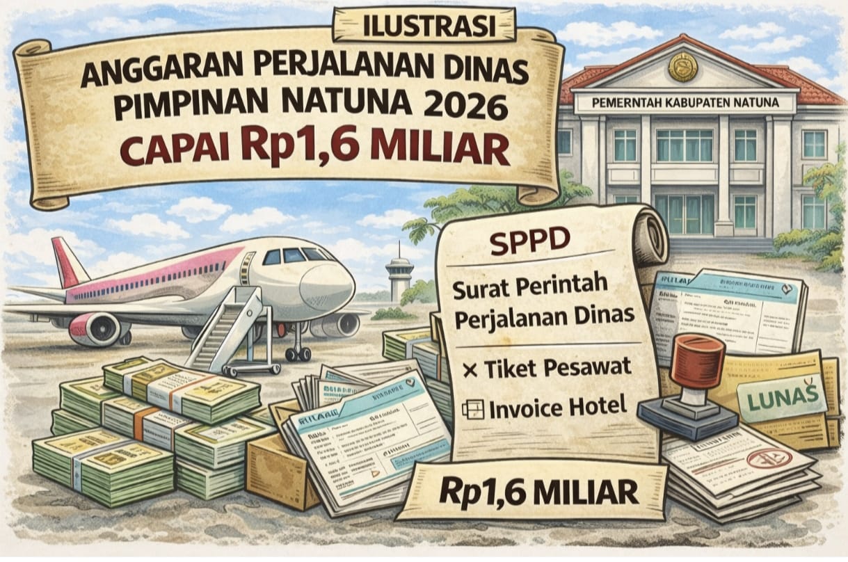 Anggaran Perjalanan Dinas Pimpinan Natuna 2026 Capai Rp1,6 Miliar, Kabag Umum Jelaskan Mekanisme Pembayaran