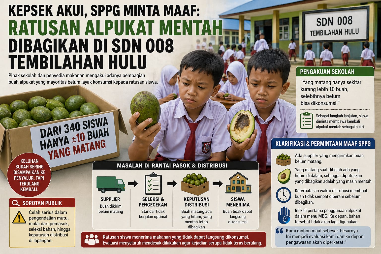 Flyer klarifikasi permintaan maaf SPPG. (ft sppg)