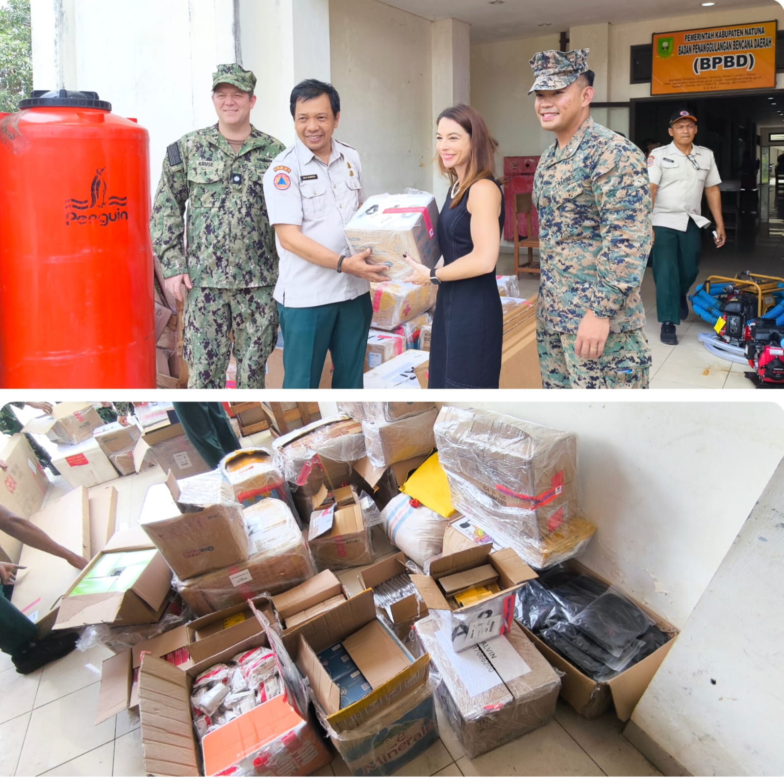 Konsulat AS Serahkan Hibah Perlengkapan Medis Darurat untuk BPBD Natuna