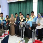 Jajaran Pemkab Bintan dan Wabup Bintan saat melepas keberangkatan 44 JCH asal Bintan, kemarin. (ft mcbintan)