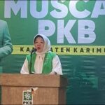 Nyimas Novi Ujiani saat Muscab PKB, akhir pekan lalu. (ft msarih)