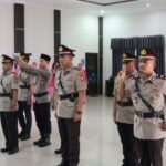 Suasana pelantikan pejabat baru Polres Lingga.