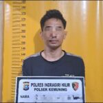 Tersangka di Mapolres Inhil.