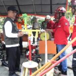 Bupati Herman usai memimpin Apel Siaga Darurat Penanggulangan Bencana Karhutla Kabupaten Indragiri Hilir Tahun 2026, pagi tadi. (ft muhamad)