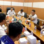 High Level Meeting (HLM) Tim Percepatan dan Perluasan Digitalisasi Daerah (TP2DD) bersama Bank Riau Kepri Syariah di kantor BRKS Tanjungpinang, pagi tadi. (ft kominfotpi)