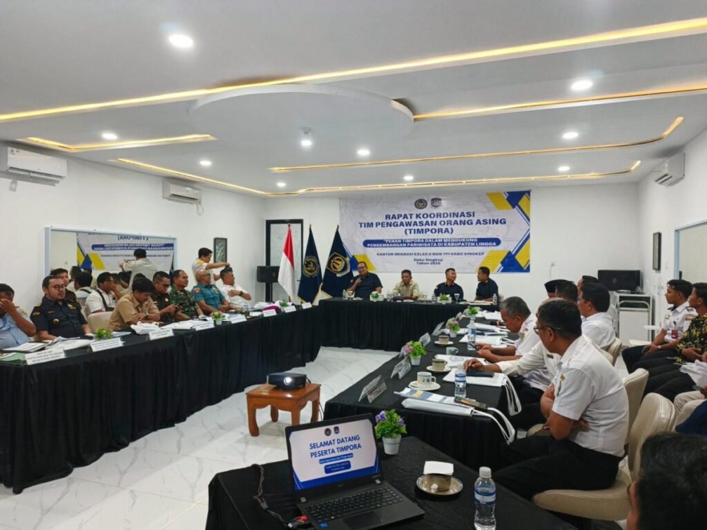 Timpora Lingga sedang memperkuat pengawasan WNA. (ft imingrasilingga)