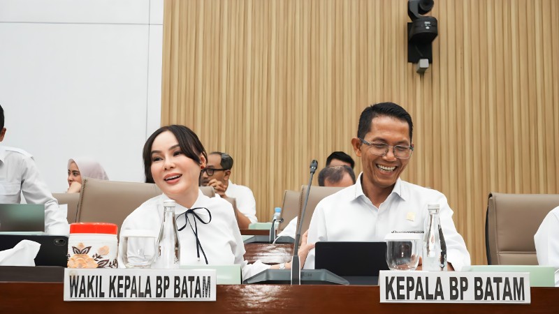 Kepala BP Batam dan Wakil Kepala BP Batam saat RDP bersama Komisi VI DPR RI, kemarin. (ft humasbpbatam)